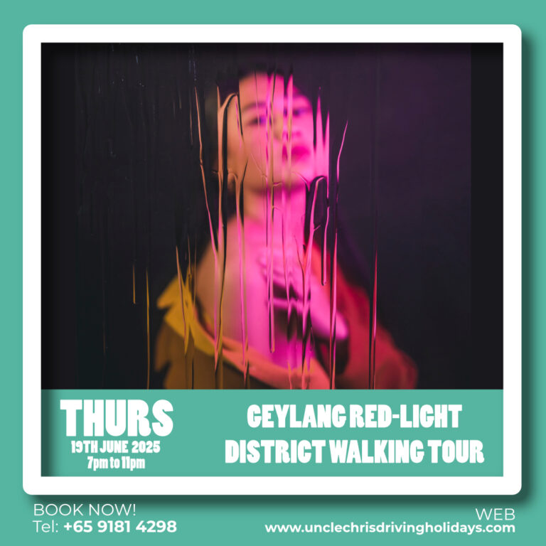 GEYLANG RED-LIGHT DISTRICT WALKING TOUR Thurs, 19th June 2025 7pm to 11pm