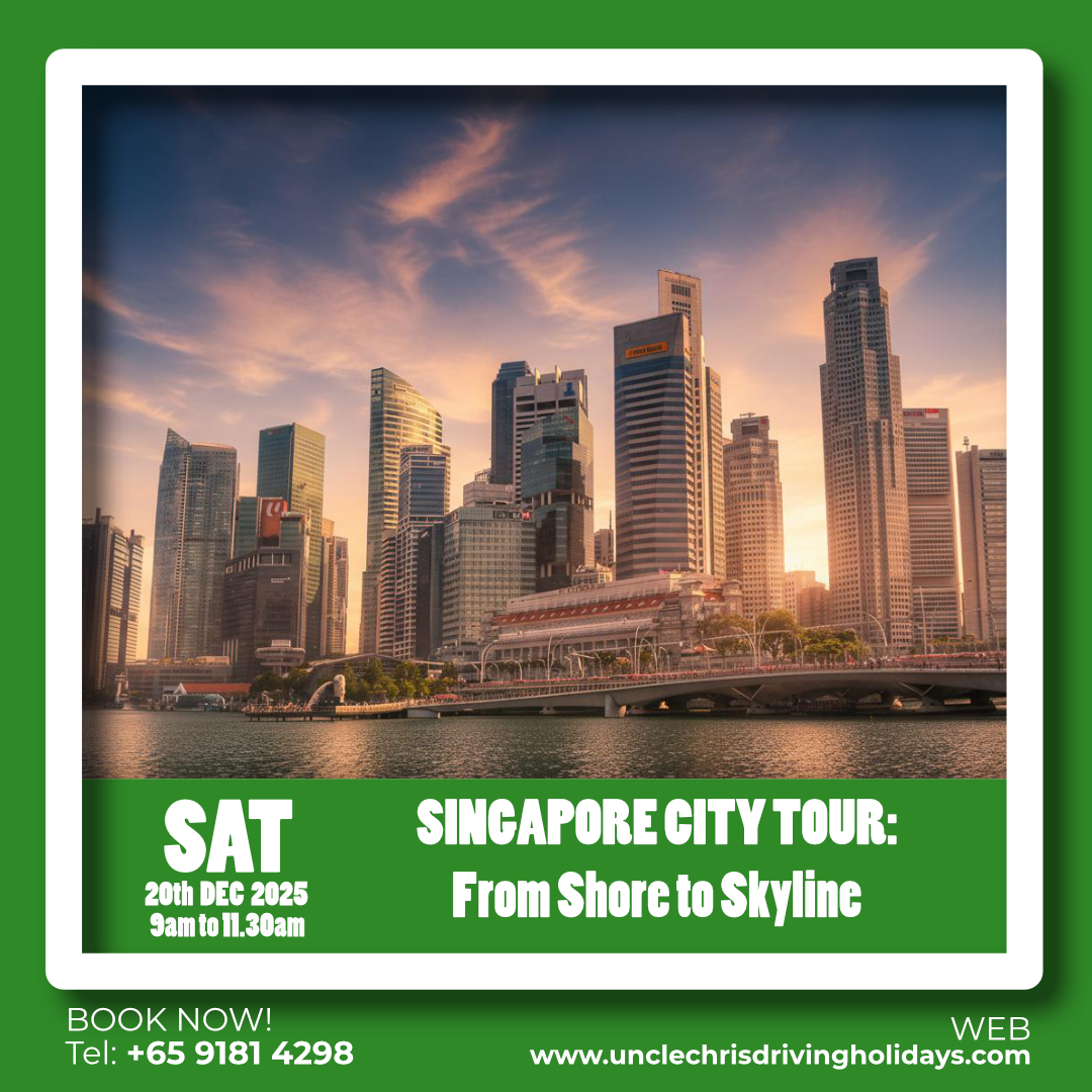 SINGAPORE CITY TOUR: From Shore to Skyline Sat, 20th Dec 2025 9am to 11.30am